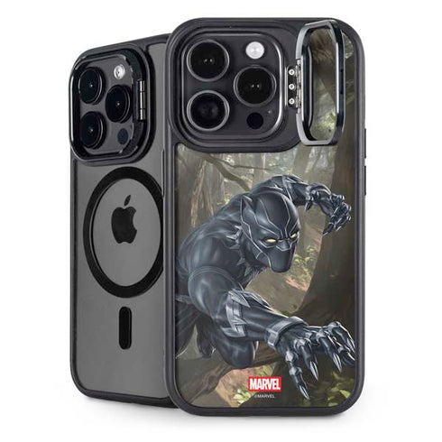 Marvel Black Panther In the Jungle iPhone 15 Pro Max Kickstand Case